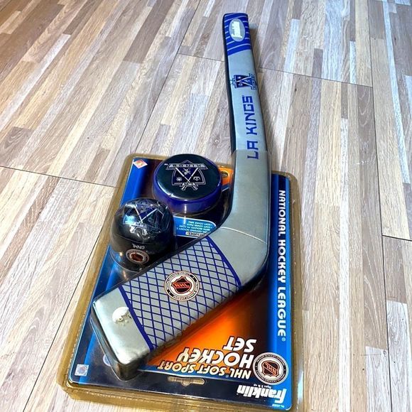 NHL Toys Losangeles Kings Nhl Mini Soft Hockey Stick Set Nhl Team